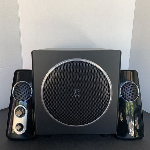 Logitech Z523 40W Speaker System ~ Subwoofer +2 Speakers ~ Complete ~ w/ Box - Picture 3 of 16